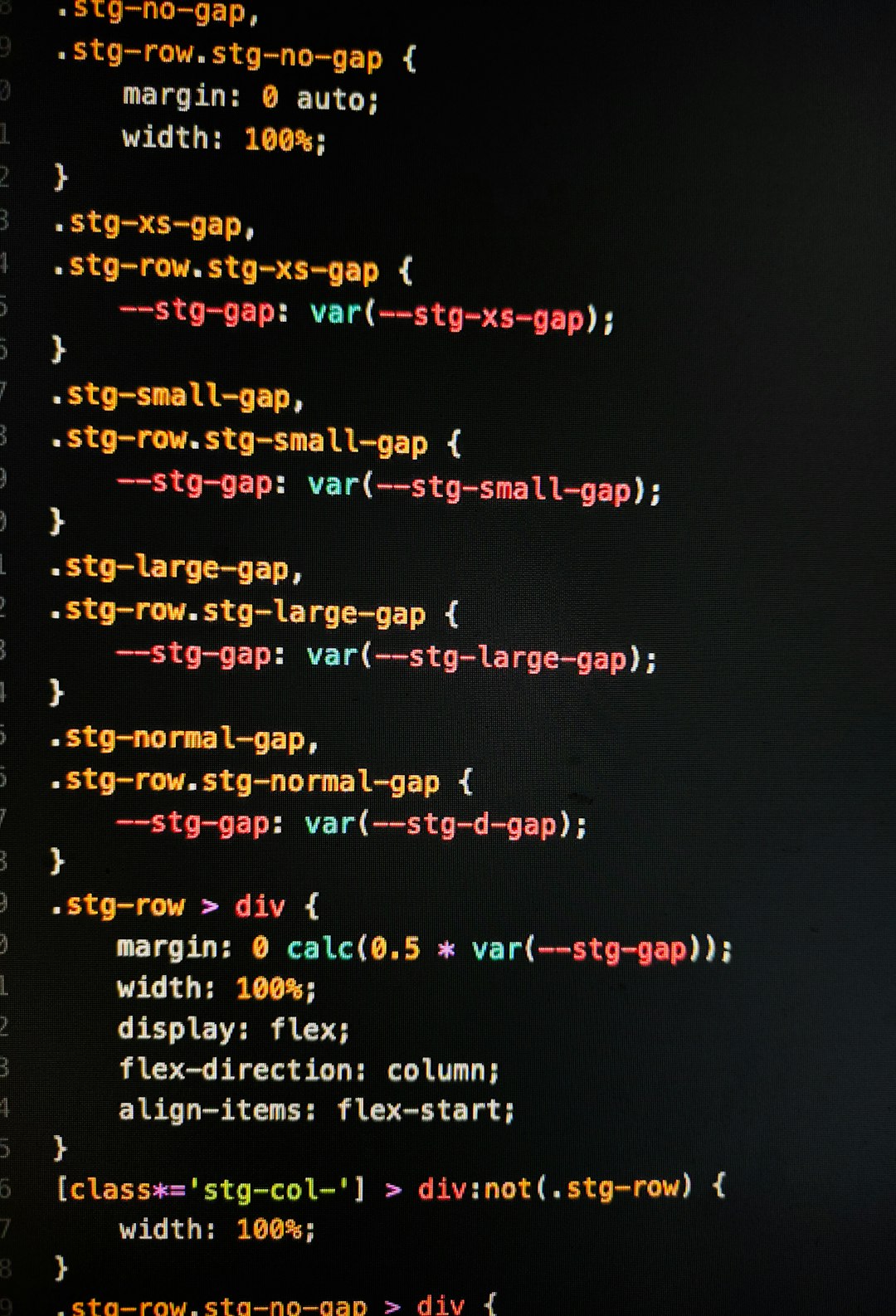 A computer screen with a bunch of text on it