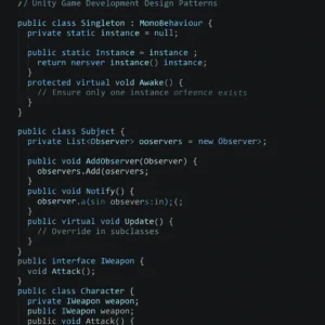 Featured image for 12 Design Pattern Examples in Unity Unreal Engine 2026