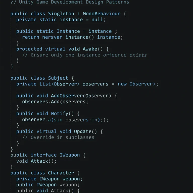 Featured image for 12 Design Pattern Examples in Unity Unreal Engine 2026